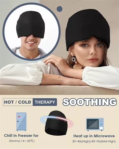 headache™ | GORRO DE GEL PARA MIGRAÑA RELAJANTE FRIO O CALOR.